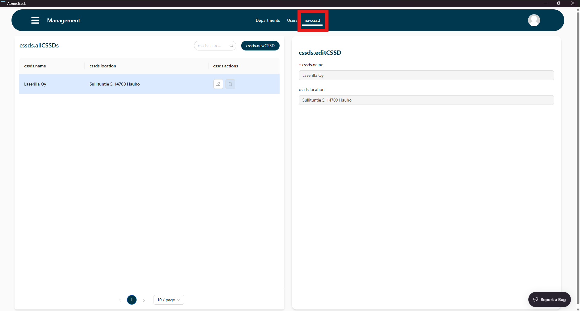 Image of website