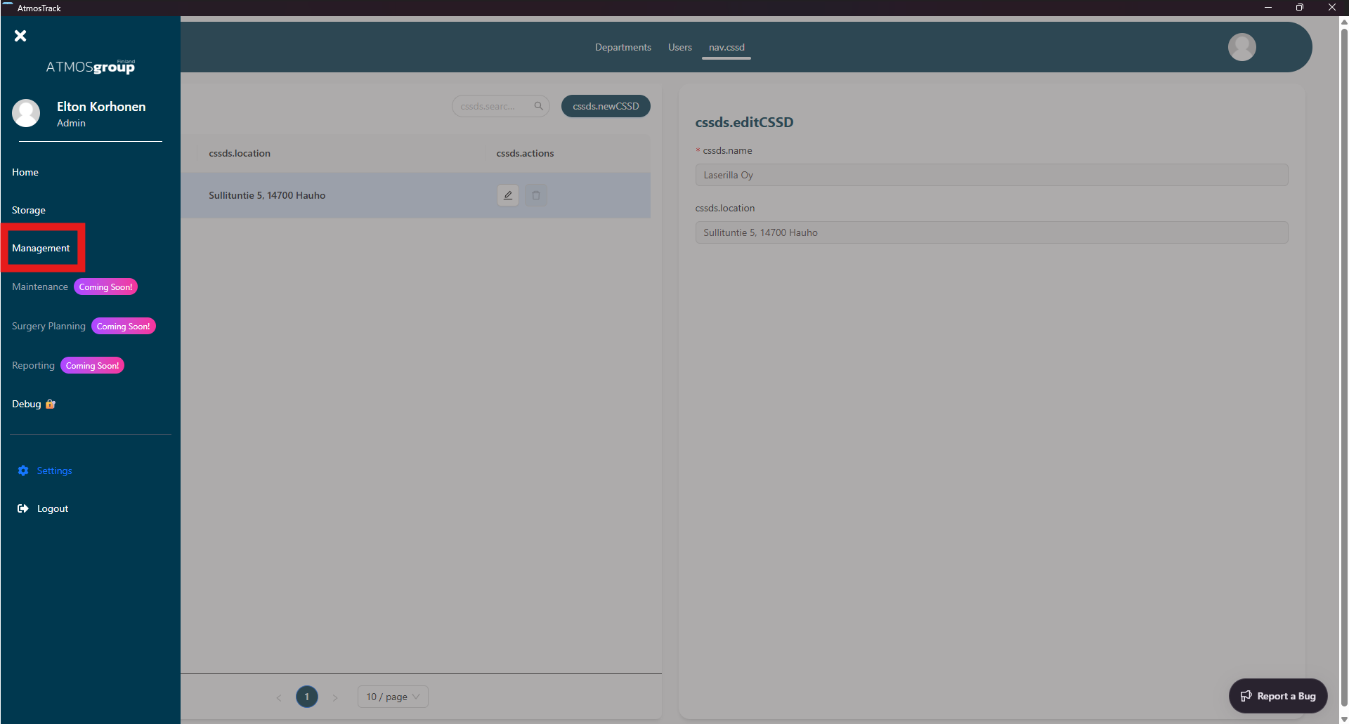 Image of website